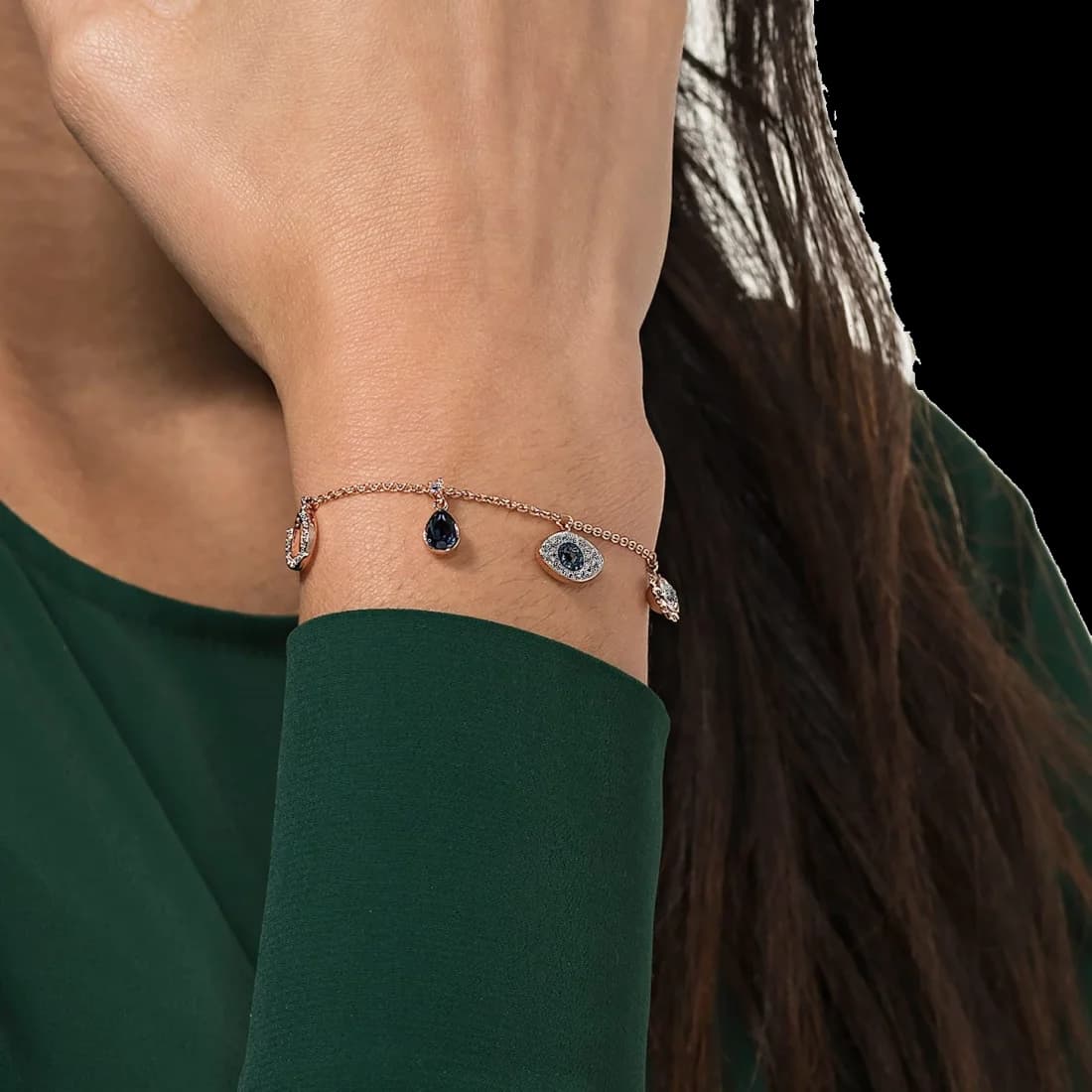 Montre Swarovski 5497668 femme détail bracelet métal placage