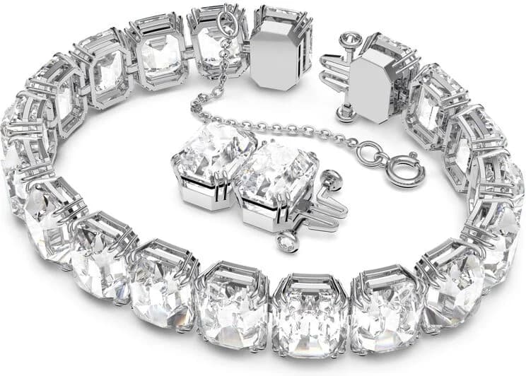 Bracelet Swarovski Millenia 5618699 cristaux taille octogone plaqué rhodium blanc vue 3