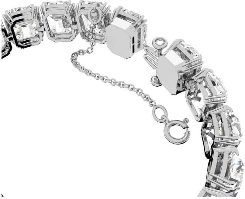 Bracelet Swarovski Millenia 5618699 cristaux taille octogone plaqué rhodium blanc vue 4