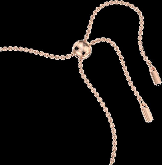 Bracelet Swarovski Emily 5663393 coupes rondes mixtes rose plaqué or rose vue 3