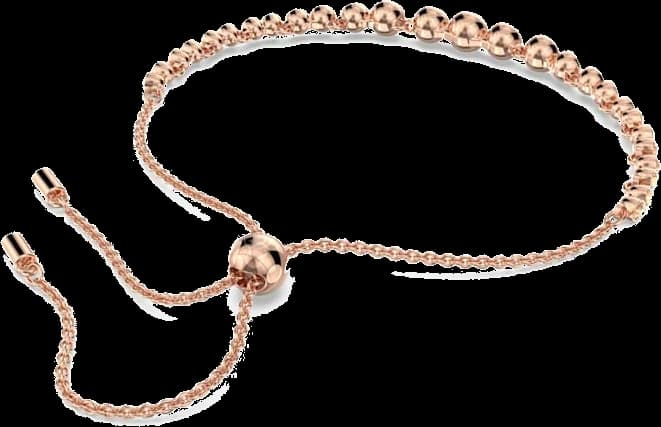 Bracelet Swarovski Emily 5663393 coupes rondes mixtes rose plaqué or rose vue 4