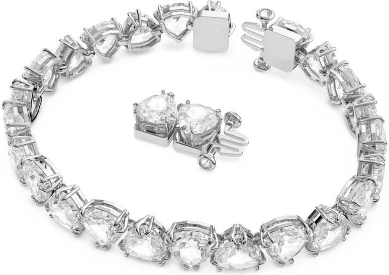 Bracelet Swarovski Millenia 5622451 cristaux taille trilliant plaqué rhodium blanc vue 2