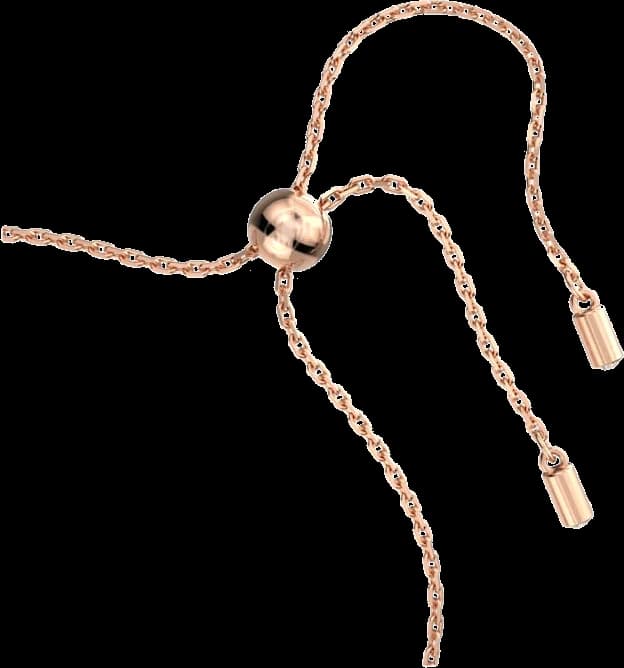 Bracelet Swarovski Constella 5636273 taille ronde pavé blanc plaqué or rose vue 3