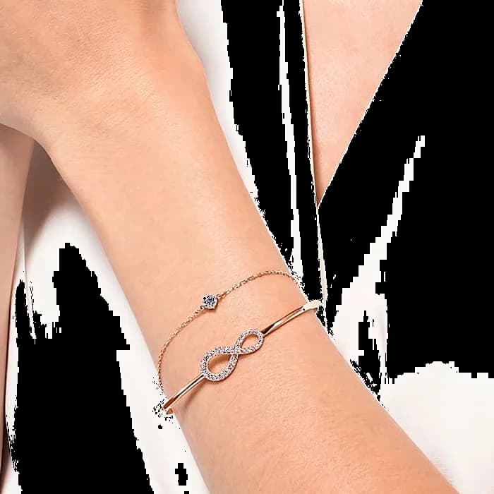 Montre Swarovski 5518871 femme détail bracelet métal placage