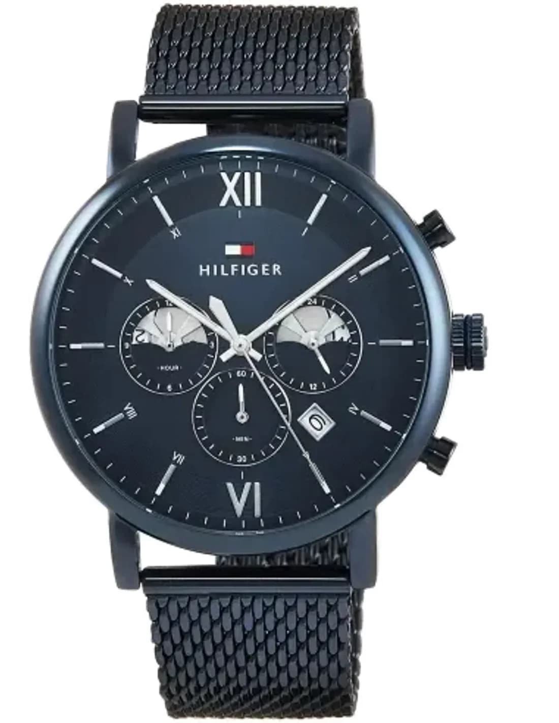 Montre Tommy Hilfiger 1710397 homme cadran bleu bracelet acier inoxydable