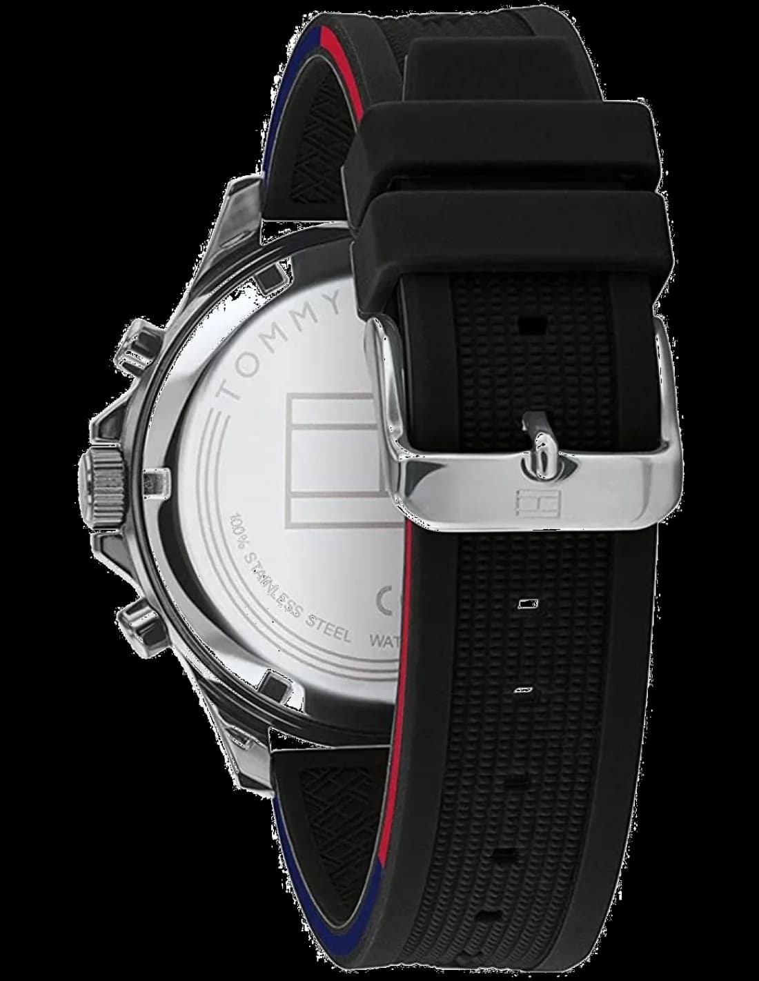 Montre Tommy Hilfiger 1791724 profil bracelet silicone noir sport