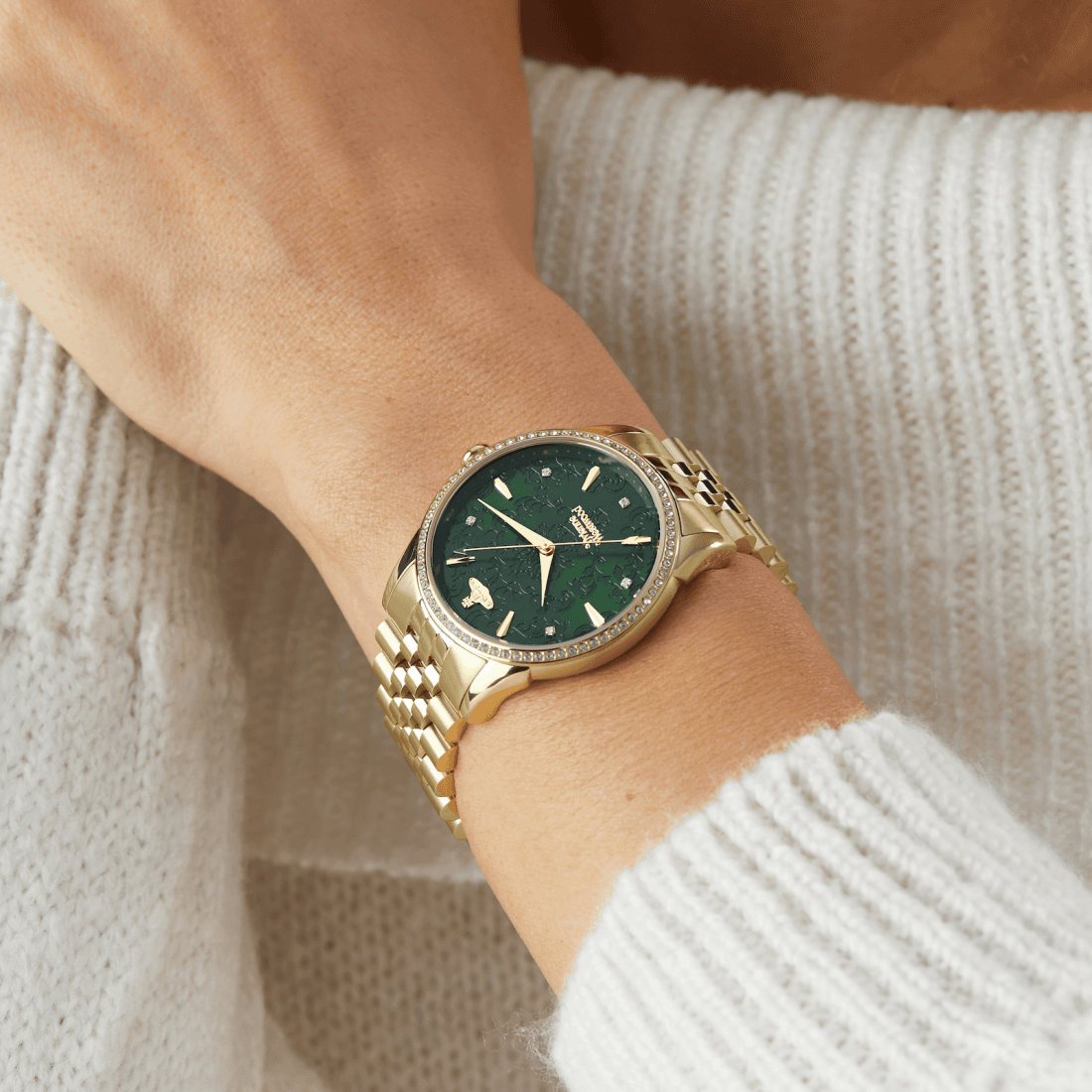 Montre Vivienne Westwood VV208GDGD femme verso boîtier or