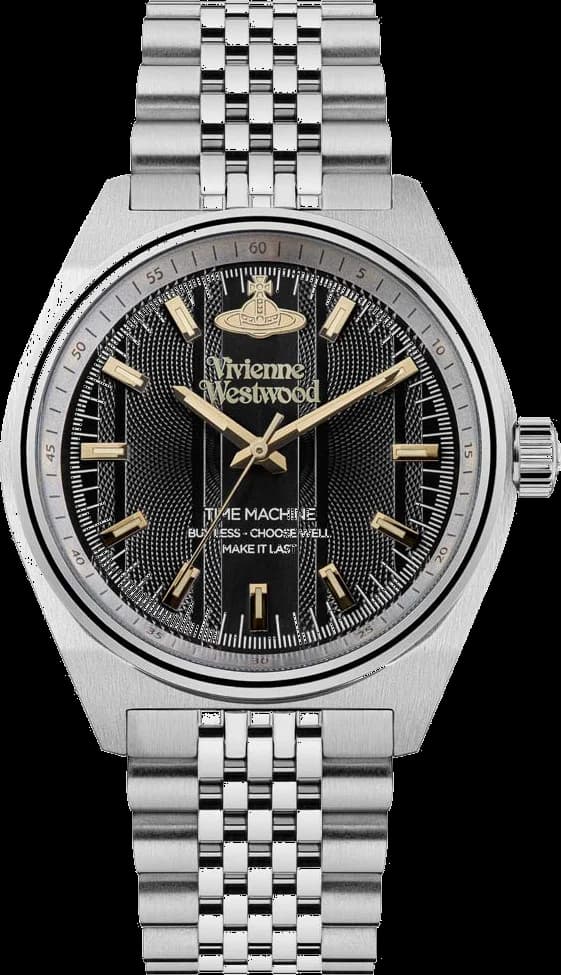 Montre Vivienne Westwood VV251BKSL unisexe cadran noir bracelet acier
