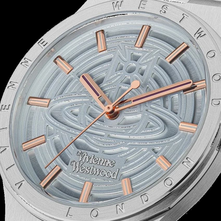 Montre Vivienne Westwood VV257LBLSL femme verso boîtier argent