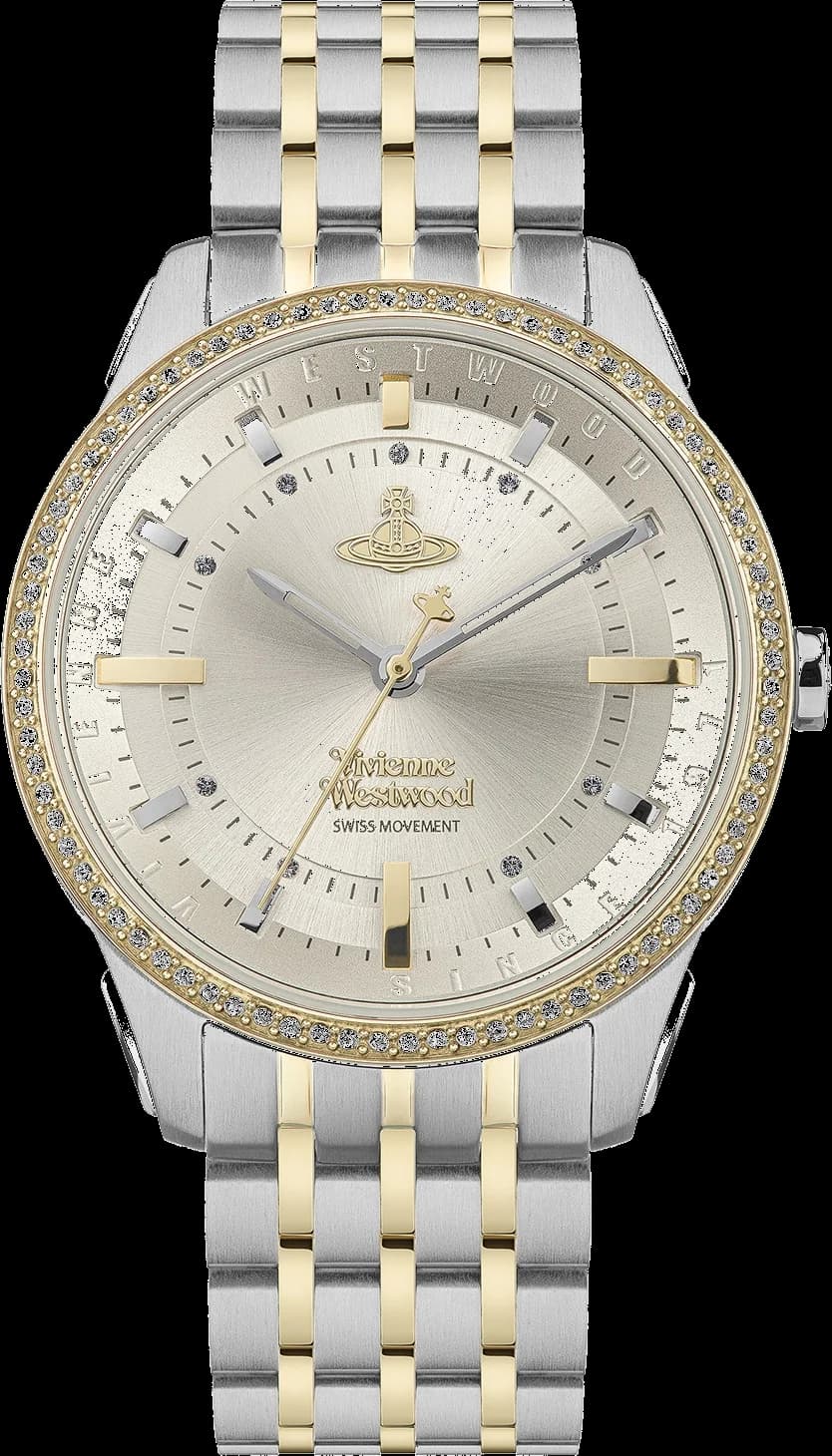Vivienne Westwood VV262LGYSG East End Two-Tone Stainless Steel Grey Dial Watch