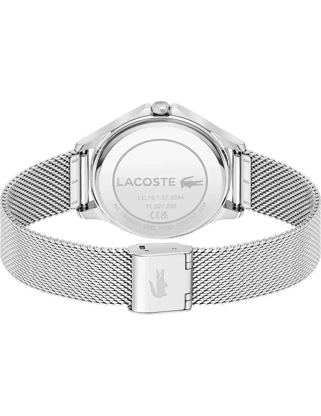 Montre Lacoste 2001237 femme détail cadran argent
