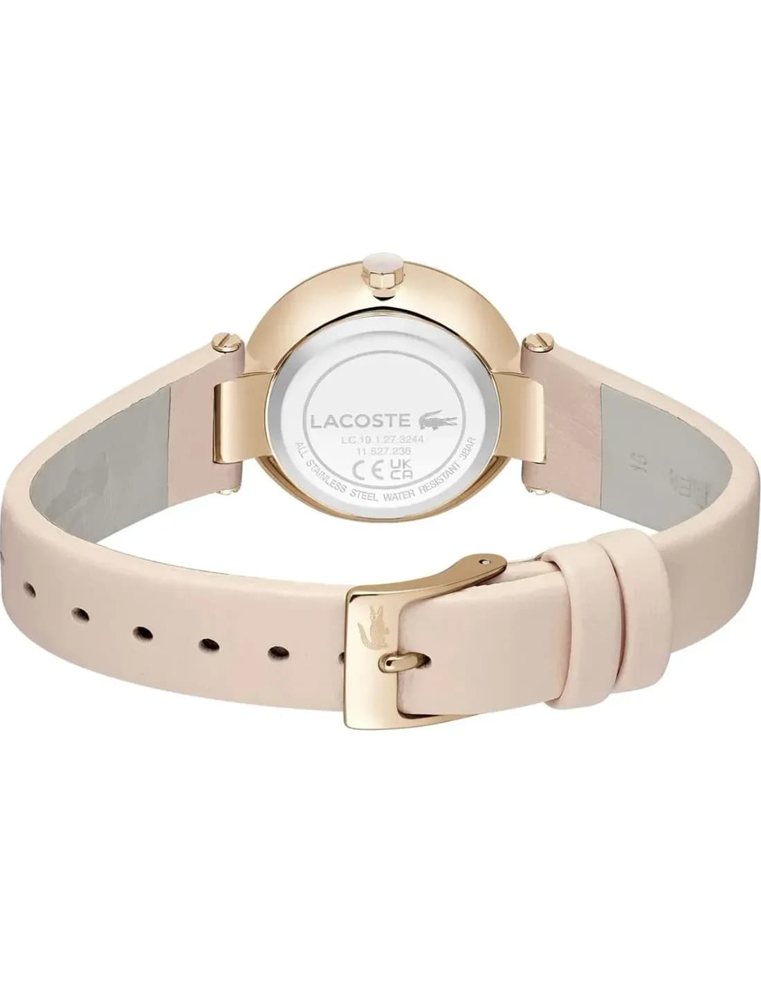Montre Femme Lacoste Orba 2001335 cadran rose bracelet cuir vue 3