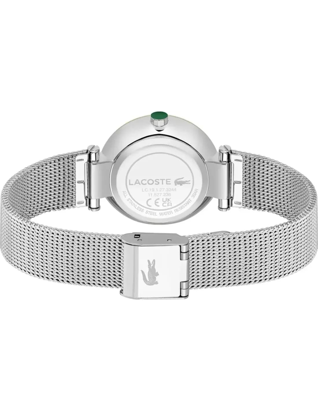 Montre Femme Lacoste Orba 2001348 cadran vert bracelet maille milanaise vue 3