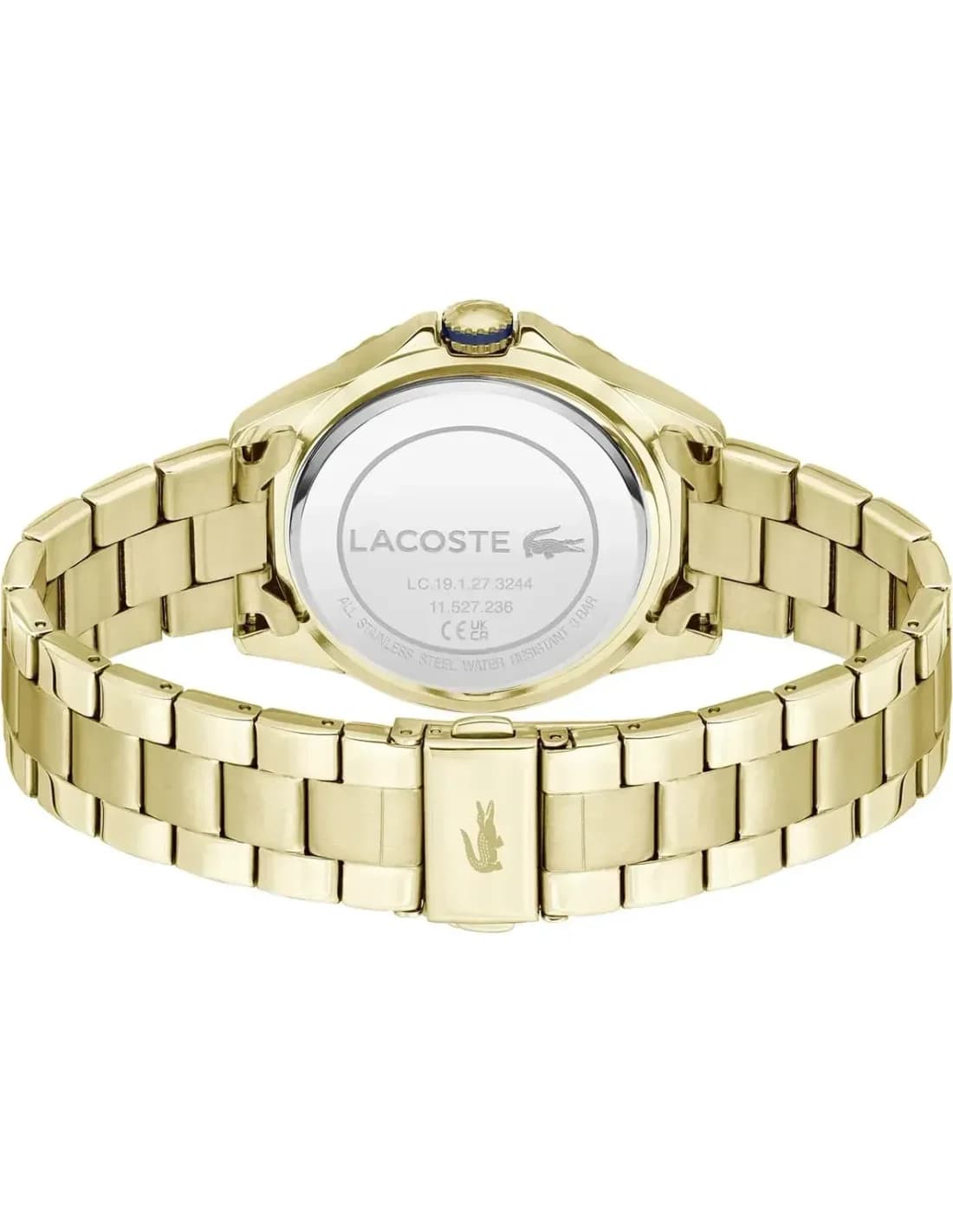 Montre Femme Lacoste Santorini 2001371 cadran bleu bracelet acier vue 3
