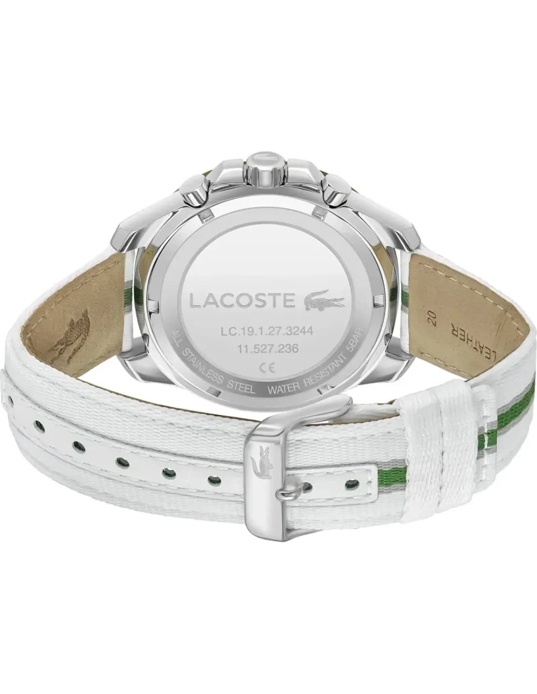Montre Homme Lacoste Toronga 2011340 cadran argenté bracelet tissu vue 3