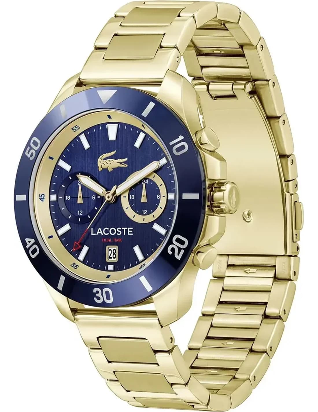 Montre Homme Lacoste Toronga 2011343 cadran bleu bracelet acier vue 2