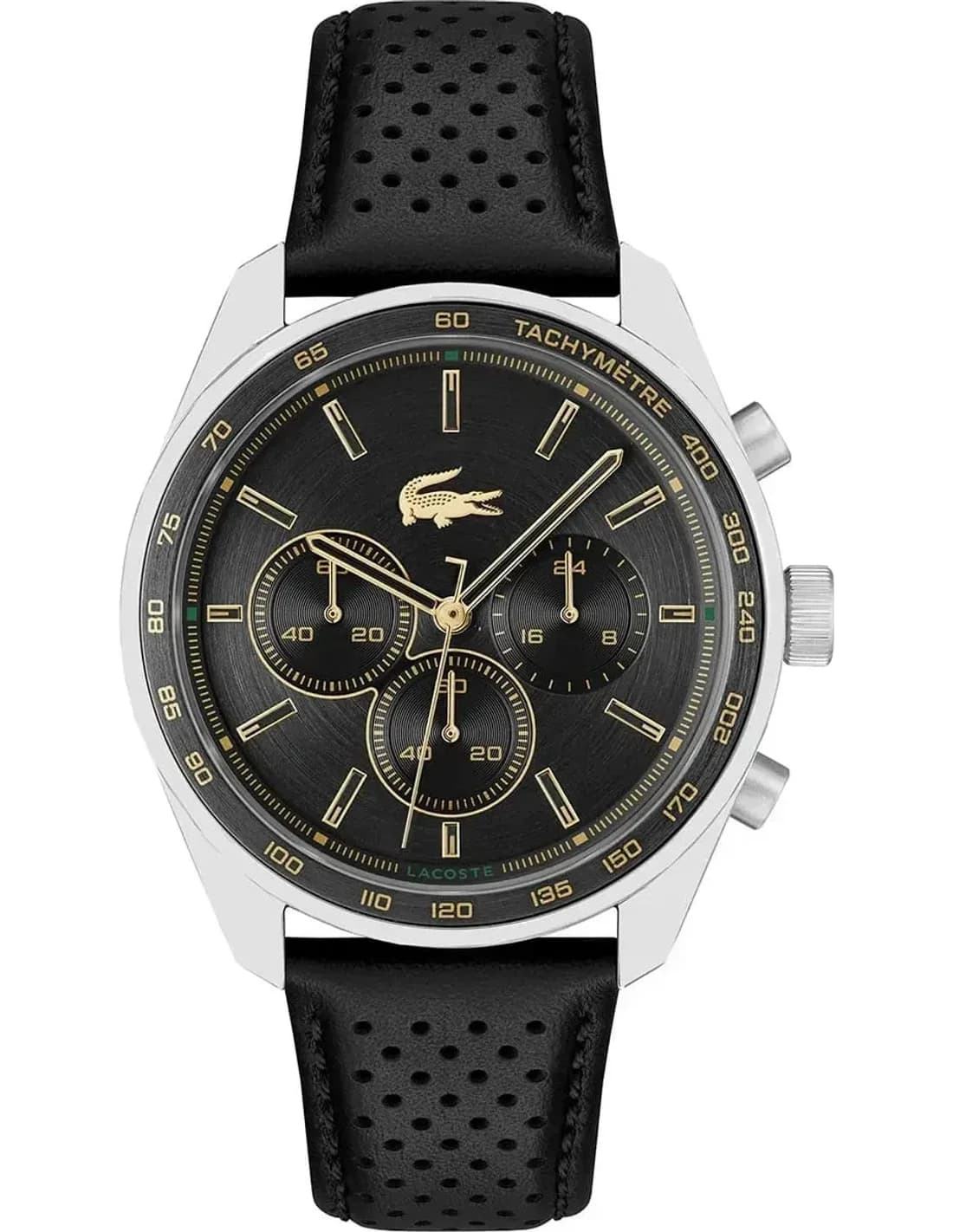 Montre Homme Lacoste Boston 2011379 cadran noir bracelet cuir