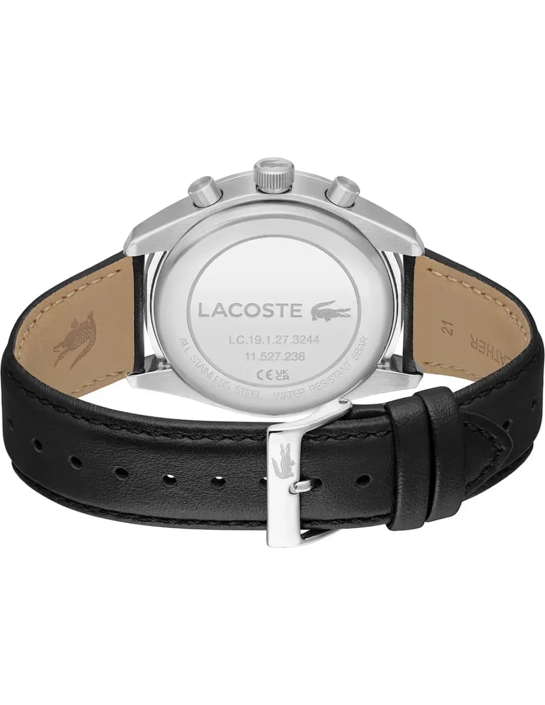 Montre Lacoste 2011379 homme détail cadran noir