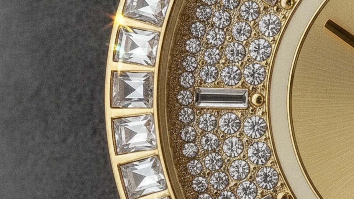 Cristaux et strass qui tombent d'une montre : pourquoi, et comment les protéger
