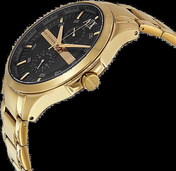 Montre Armani Exchange AX2122 boîtier acier inoxydable doré 12mm épaisseur