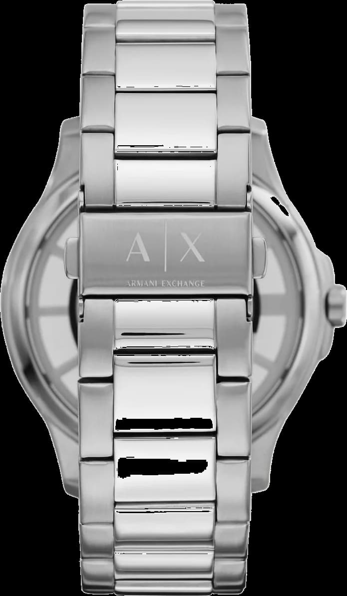 Montre Armani Exchange AX2405 homme verso boîtier argent