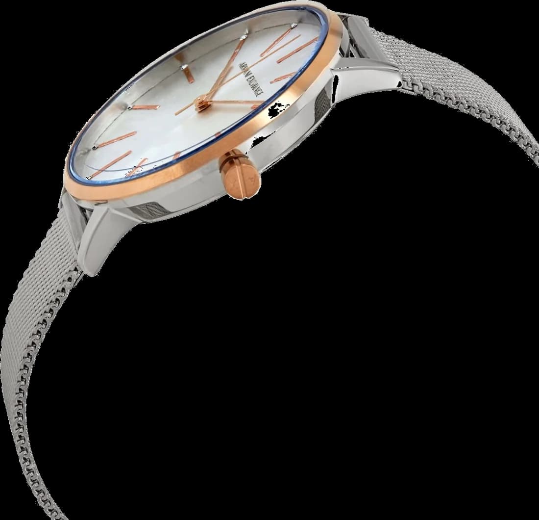 Montre Armani Exchange AX5537 femme détail cadran argent