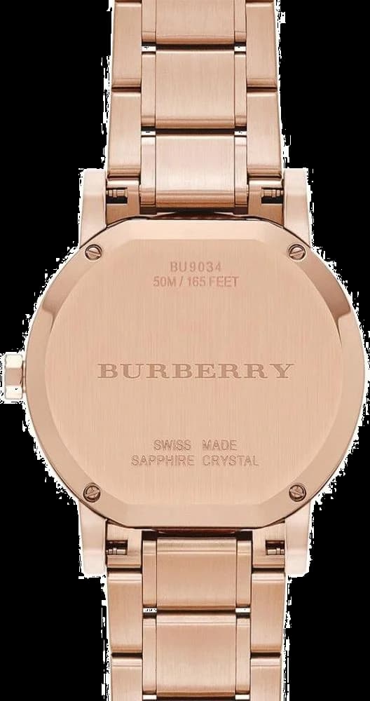 Montre Burberry BU9034 femme détail cadran or rose