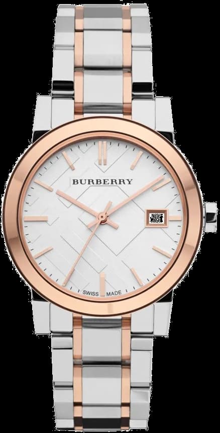 Montre Burberry BU9105 The City Ronde Bi-ton Argent et Rose Gold