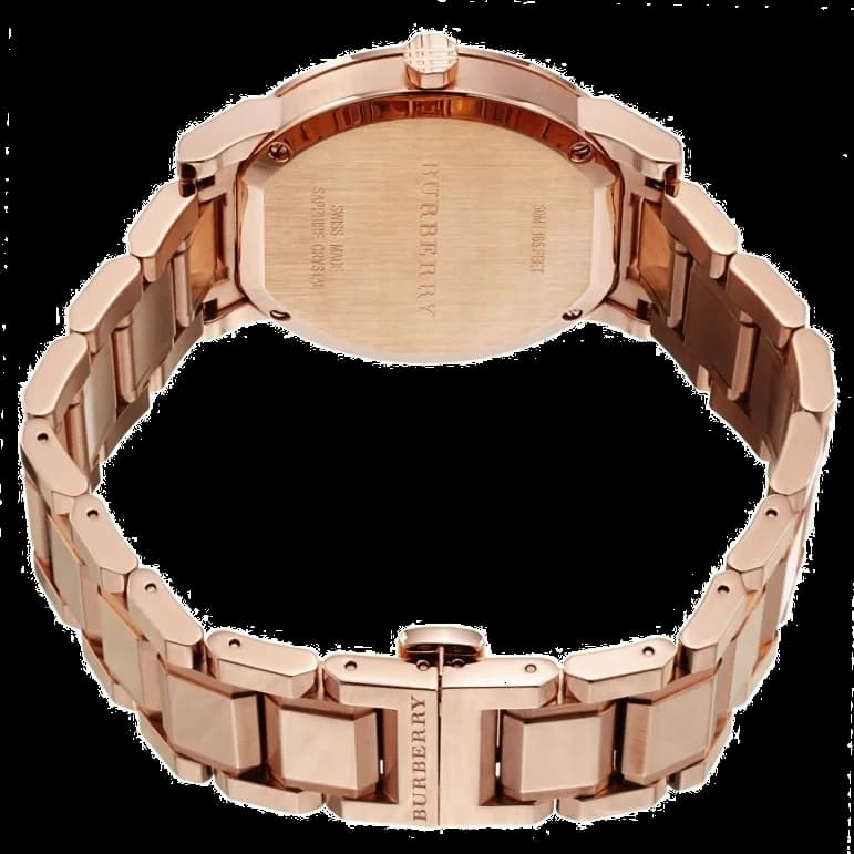 Montre Burberry BU9126 femme détail cadran or rose