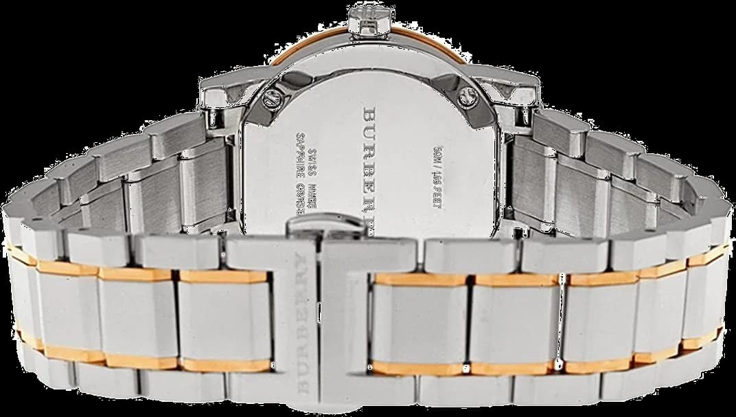 Montre Burberry BU9214 femme verso boîtier argent