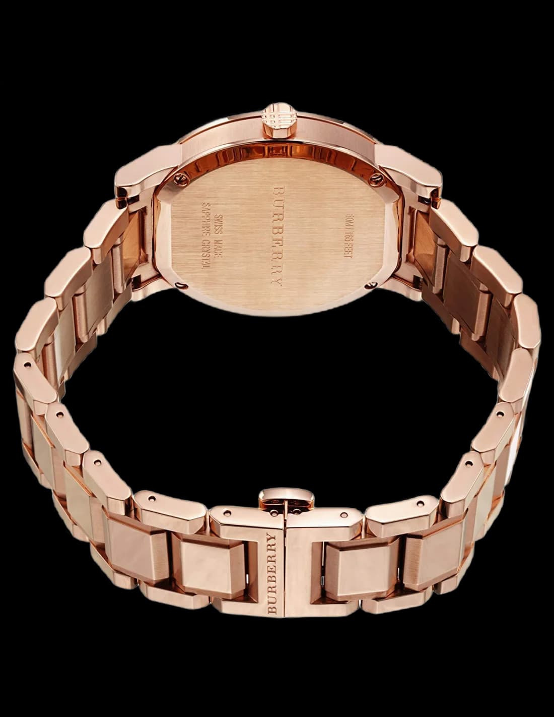 Montre Burberry BU9353 cadran marron index bâtons chronographe quartz saphir