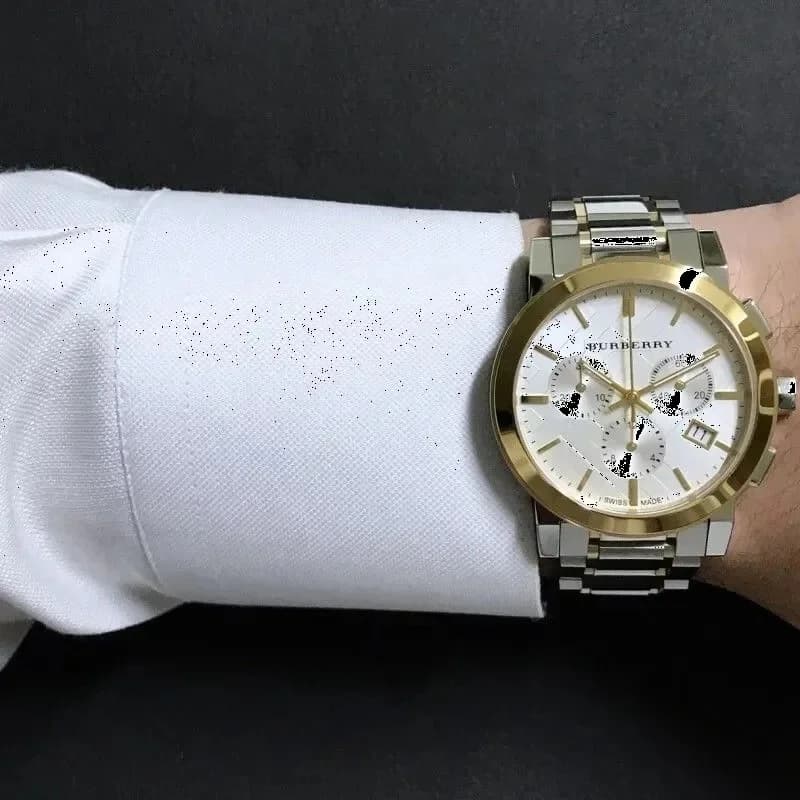 Montre Burberry BU9751 unisexe détail bracelet acier inoxydable