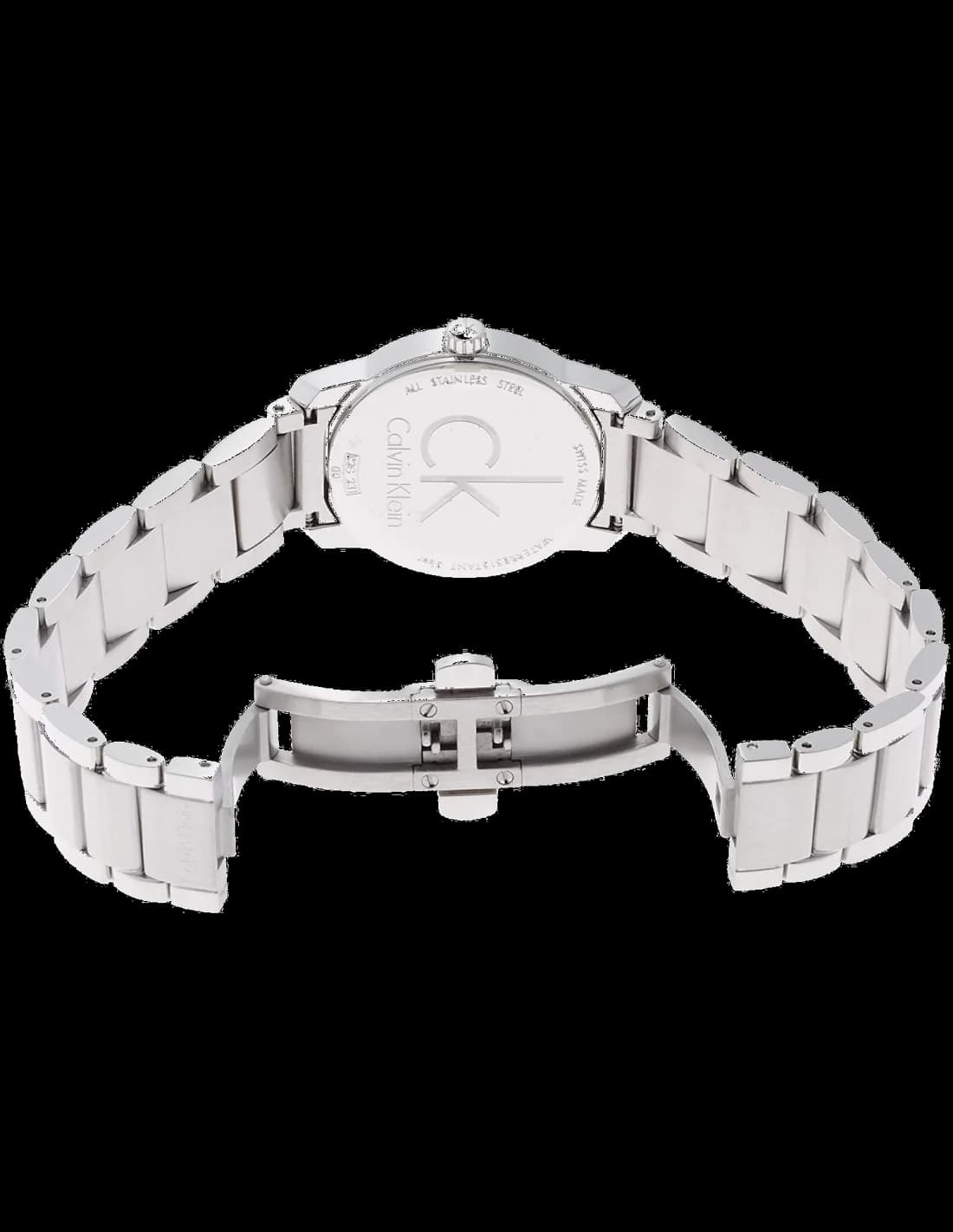 Montre Calvin Klein K2G23146 femme détail cadran argent