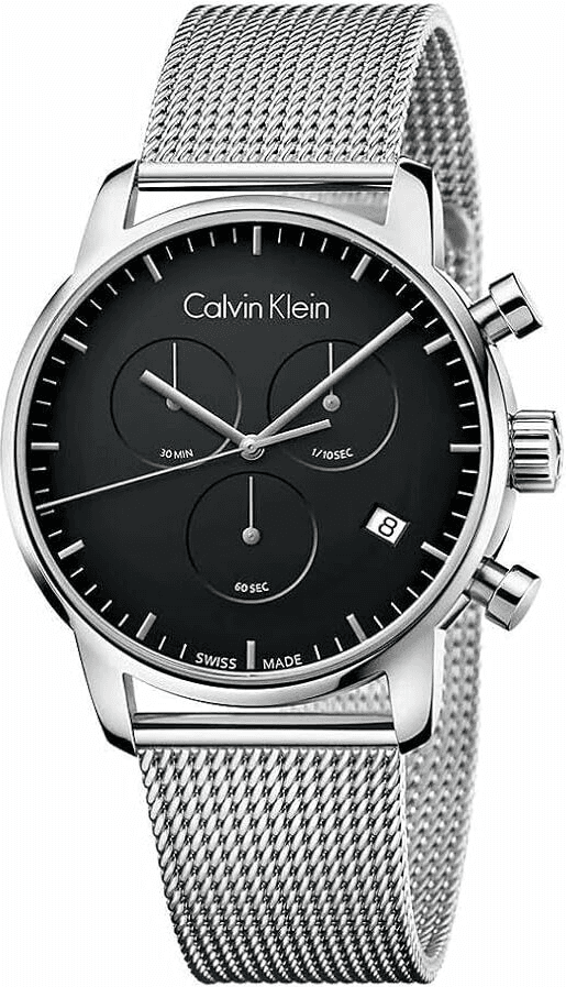 Montre Calvin Klein K2G27121 Chronographe en Acier et Maille Milanaise