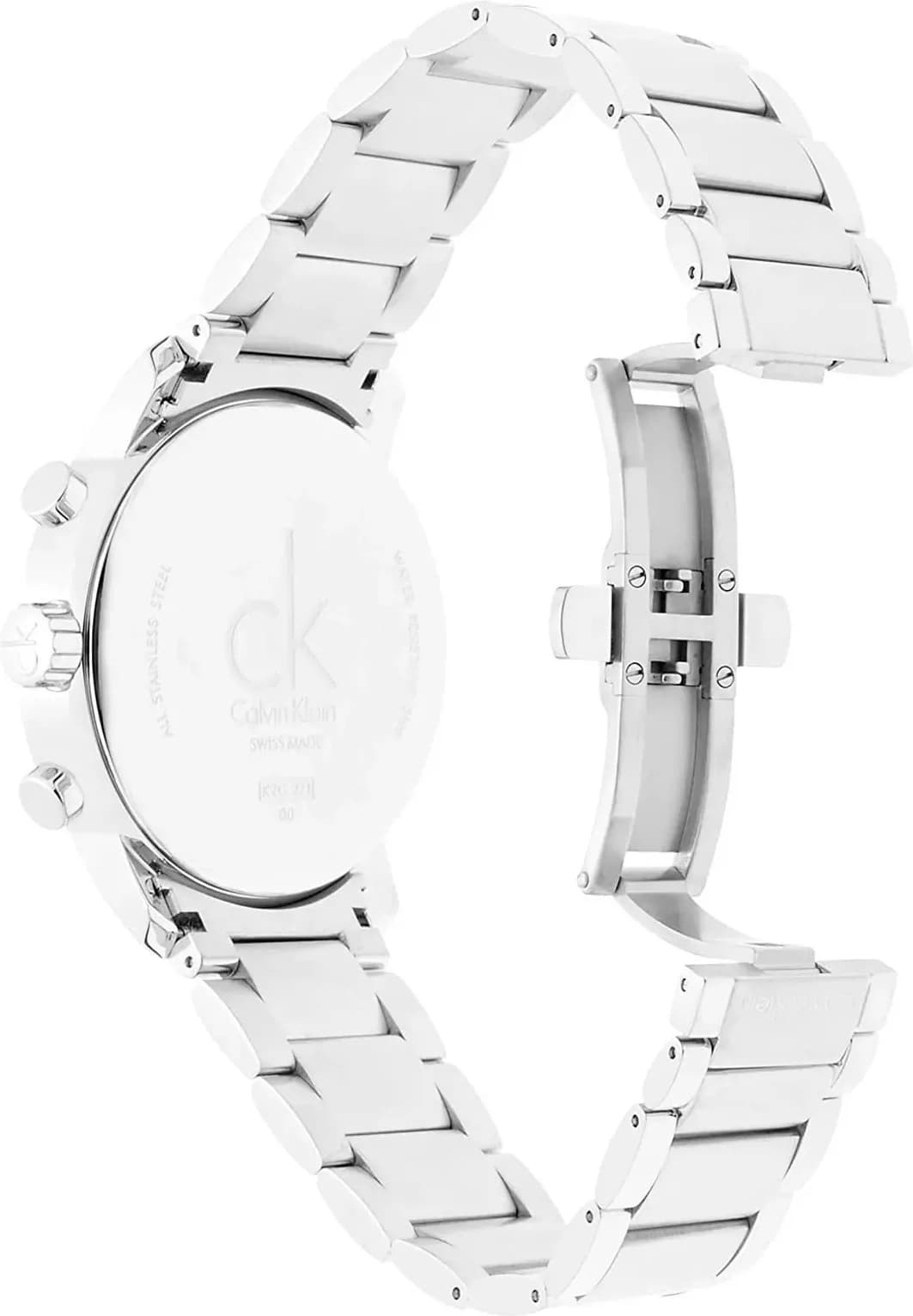 Montre Calvin Klein K2G271Z6 homme détail cadran argent