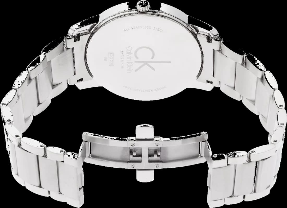 Montre Calvin Klein K2G2G146 homme détail cadran argent