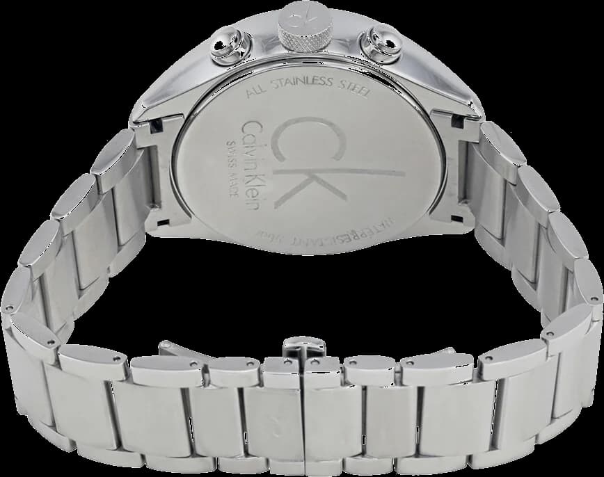 Montre Calvin Klein K2H27126 homme détail cadran argent