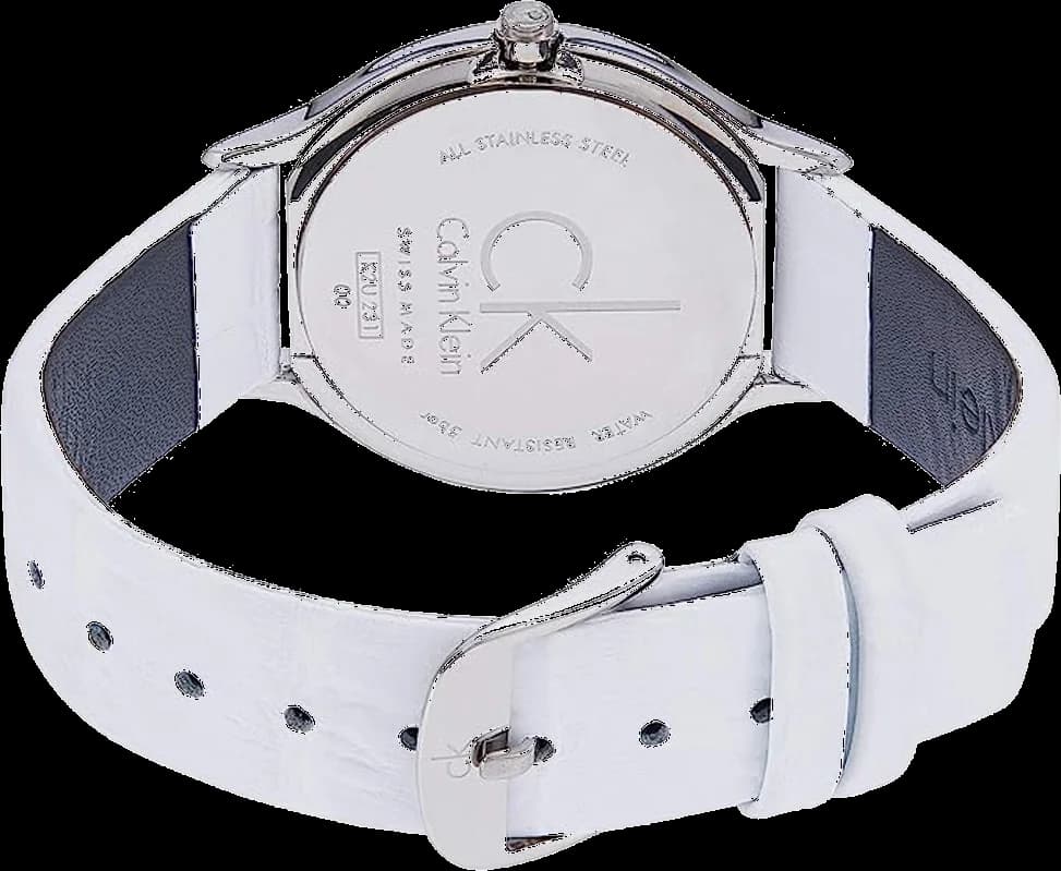 Montre Calvin Klein K2U231KW femme détail cadran argent