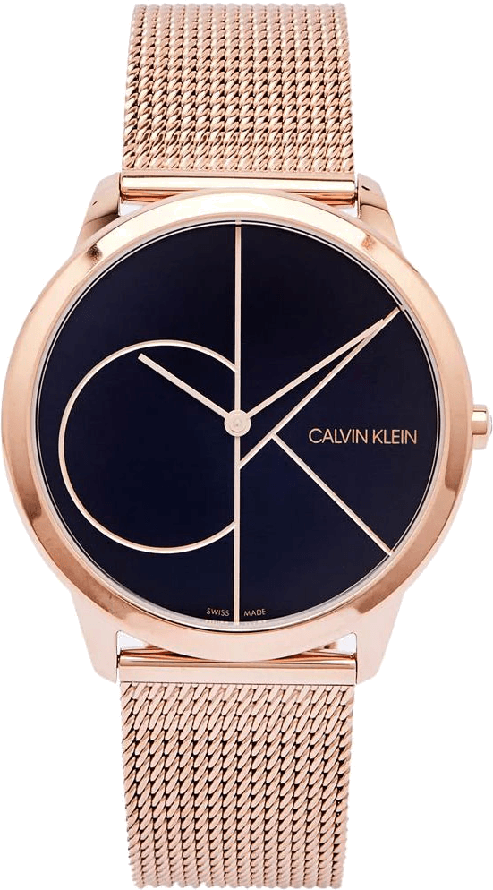 Montre Femme Calvin Klein K3M21621 Maille Milanaise Rose Gold et Noir