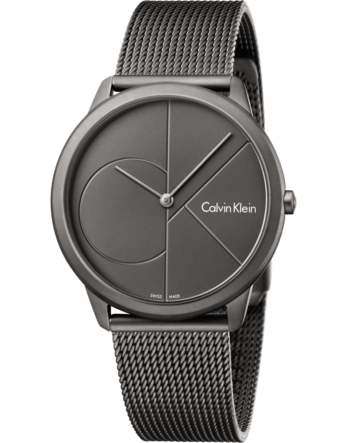 Montre Homme Calvin Klein K3M517P4 Minimal en Maille Milanaise Grise