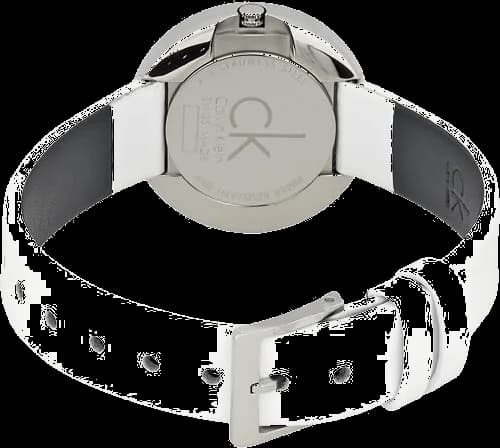 Montre Calvin Klein K3N231L6 femme détail cadran argent