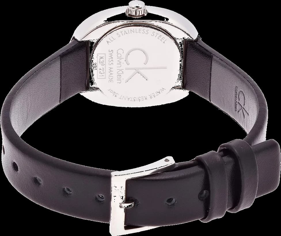 Montre Calvin Klein K3P231C1 femme détail cadran noir