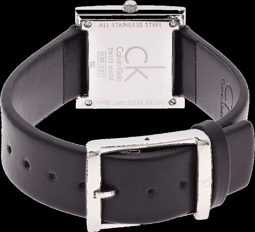 Montre Calvin Klein K3R231C1 femme détail cadran noir