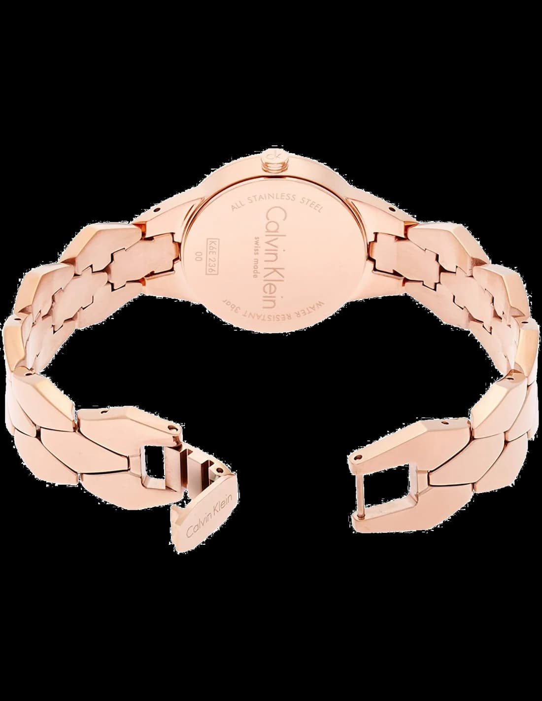 Montre Calvin Klein K6E23646 femme détail cadran argent