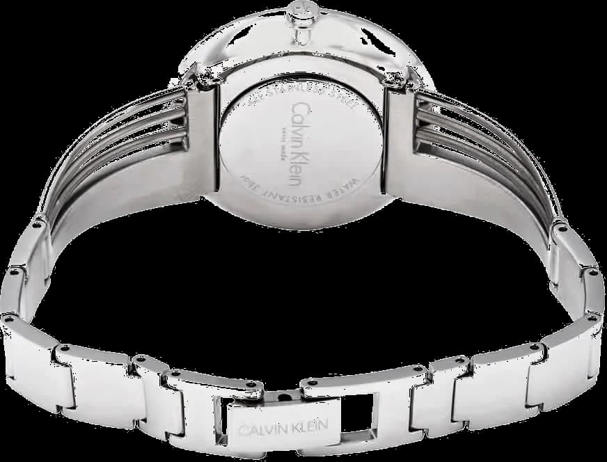 Montre Calvin Klein K6S2N111 femme verso boîtier argent