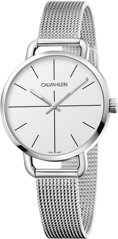 Montre Unisexe Calvin Klein Even K7B23126 Acier Argenté Maille Milanaise