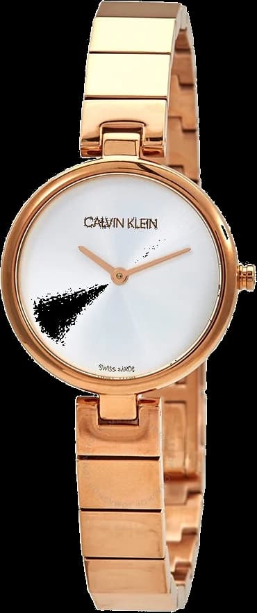 Montre Calvin Klein K8G23646 femme détail cadran argent