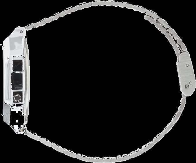 Montre Casio A168WA-1YES unisexe détail cadran gris