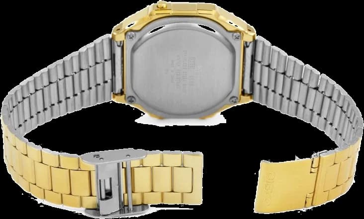 Montre Casio A168WEGC-5EF unisexe détail cadran marron