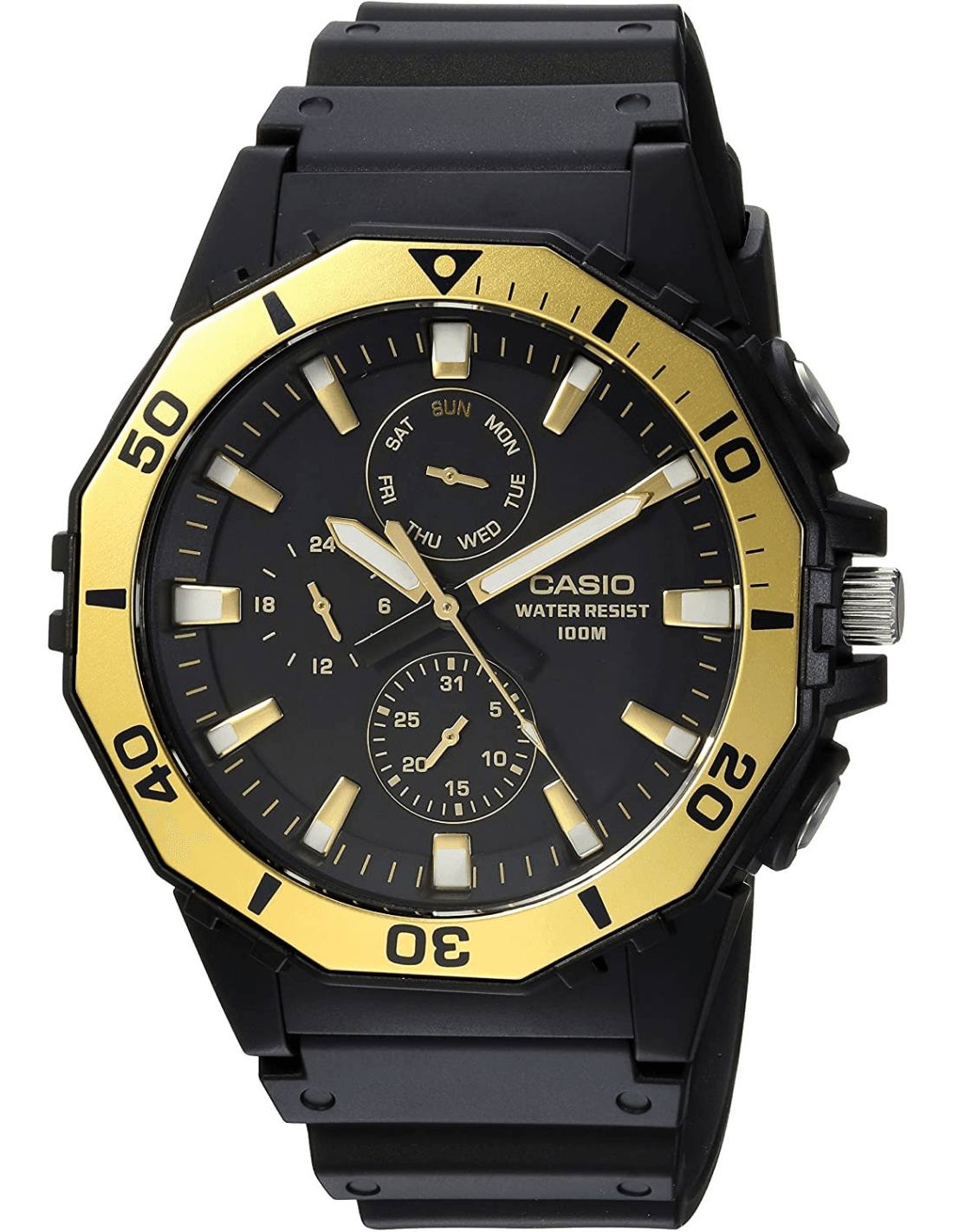 Montre Homme Casio Sport MRW-400H-9AVCF Noir et Or